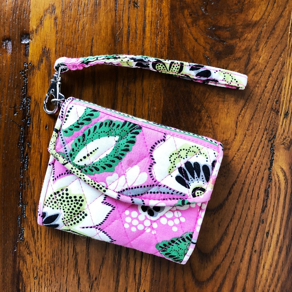 Vera Bradley Priscilla Pink Wristlet Wallet